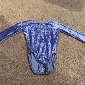 Kids velvet gymnastics suit